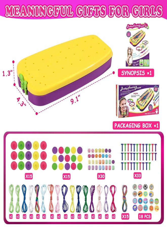 civan Friendship Bracelet Making Kit - Crafts for Kid Girls Toys Ages 8-13, String Bracelet Maker Tool with Beads - Kids Jewelry-Making Kit Christmas Birthday Gift for Girls 6 7 8 9 10 11 12 13 - Image 4